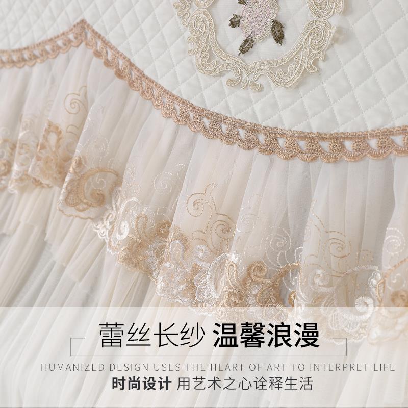 ?新款琴罩典雅大艺气蕾丝欧式套轻Fh(^l^l#奢全罩布钢中开档防尘
