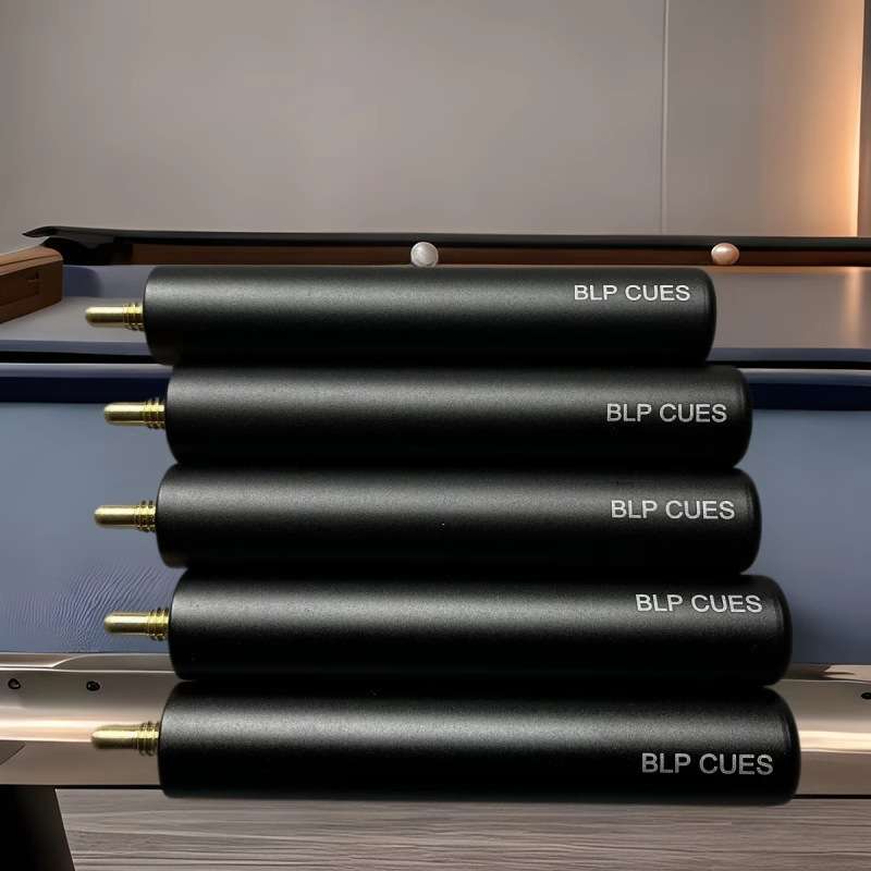 台球杆伸缩加长把铝合金圆头接口黑八斯诺克通用延长器配件