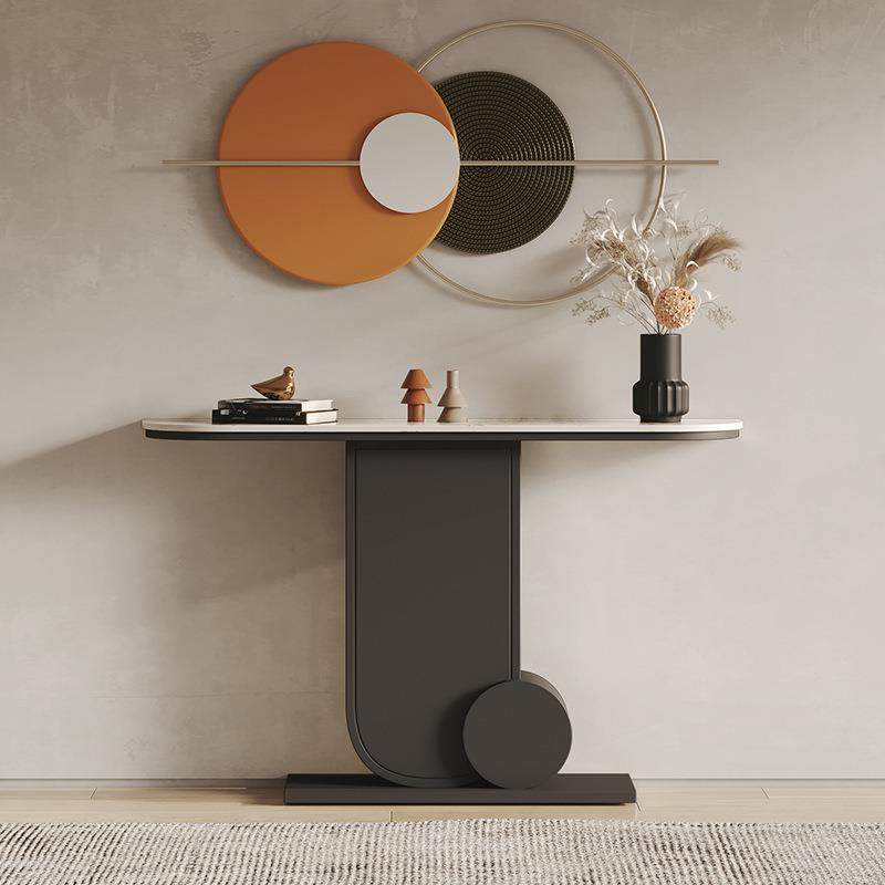 意式岩板玄关台入户轻奢玄关桌玄关柜靠墙半圆端景台入户门,电子元器件市场,其它元器件,淘宝优惠券,粉丝福利购,淘宝优惠卷