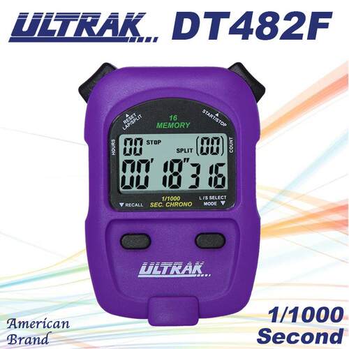 电子秒表DT482F定尔志ULTRAK奥赛克16道2排显示计时器千分一秒