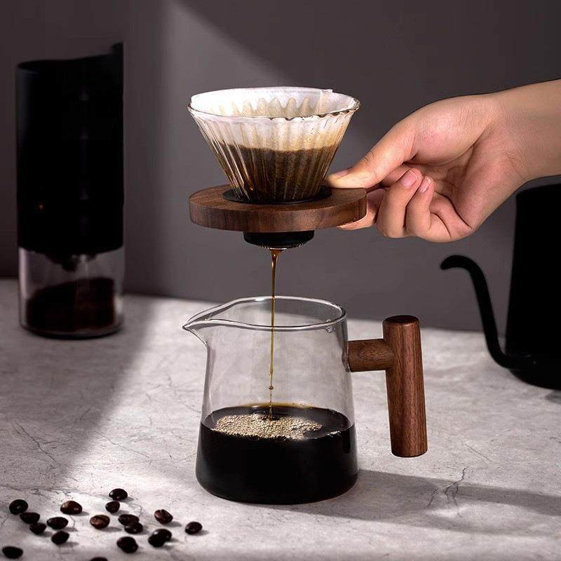 世器玩物手冲咖啡分享壶耐高温玻璃萃取咖啡过滤器具滤杯套装家用