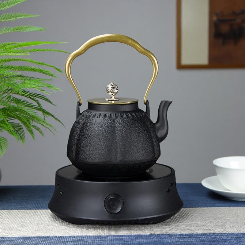 经典日式铸铁茶瓶工煮1100ml金水泡茶铁壶茶新中式室软装壶居手家
