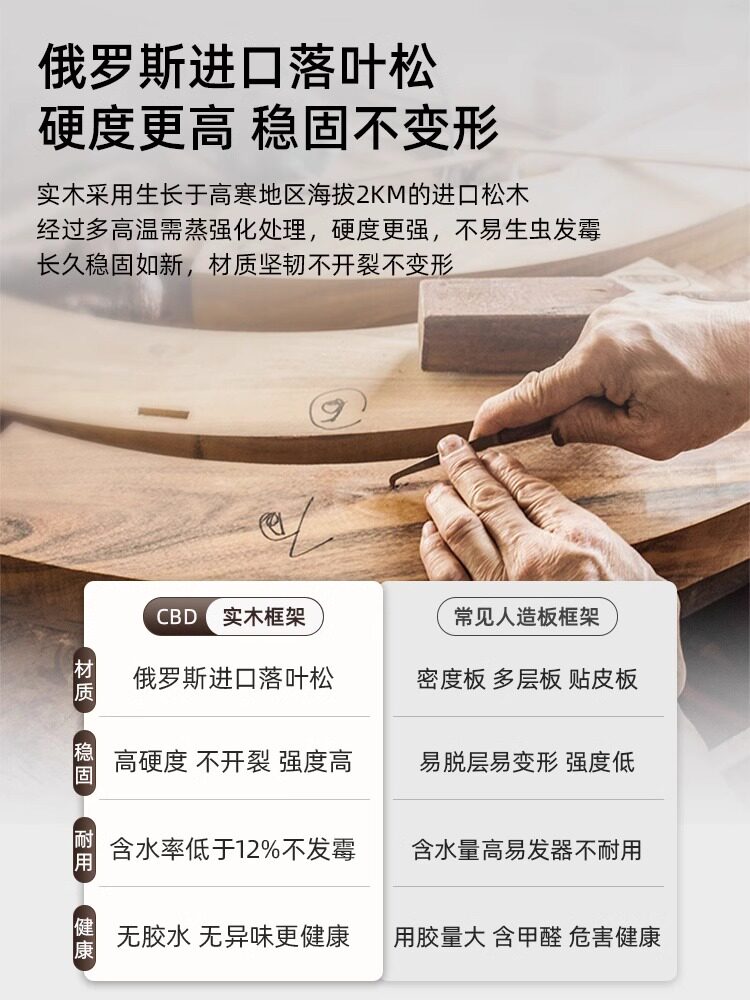 ?复古实木化妆镜台式桌面家用梳妆台梳妆镜女生卧室便携折叠大镜