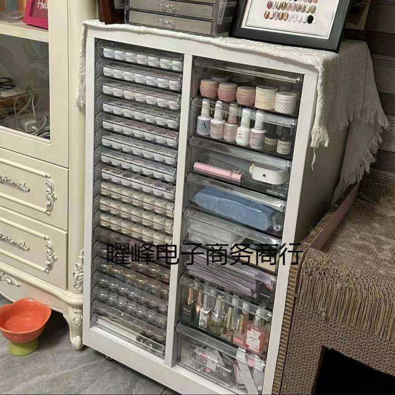 具文收纳纳柜抽DIV式a4屉文件柜钢笔铅笔储物柜平底多层美甲收柜