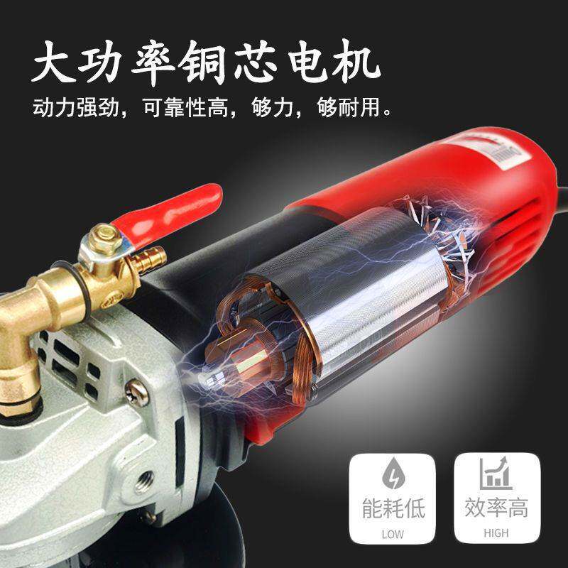 小型石材水磨机水磨石水泥地混凝土打磨机大理石抛光机干湿两用