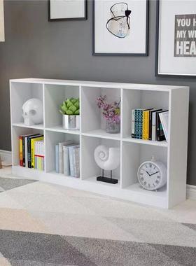 黑色八格柜书柜YXO格子柜由组合置自架储物柜床边收纳柜展落地物