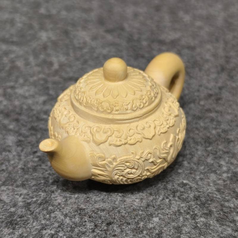 小叶黄杨手把壶木雕雕刻把玩手把实木文玩工艺品摆件新款雕花手工