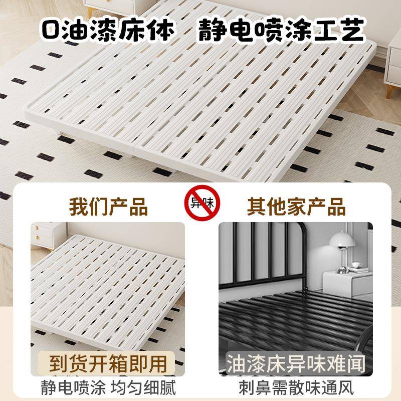 铁床双人家用UEO铁艺卧室床单员工宿舍学床生架寝室成人钢架子床