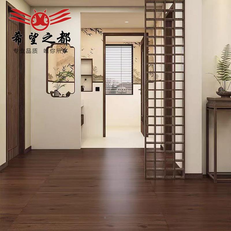 柔光天鹅绒原风木纹瓷砖60木0室x1200卧客厂标仿实厅木地板砖