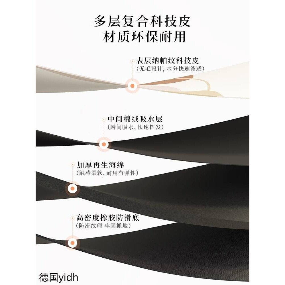 沥水碗筷厨房台面垫洗碗盘洗手台高颜值硅藻泥德国吸水餐桌垫台面