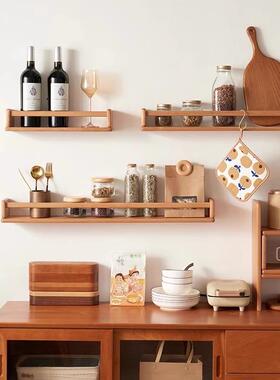 置架物墙墙壁免打孔绘本架隔PKO实板木木板挂墙上收纳架一体靠墙