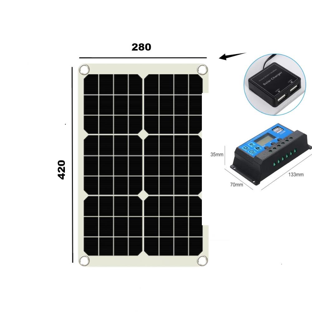 热光销高转换201W太阳能板柔726性太阳能V充电板伏224v控制器户外