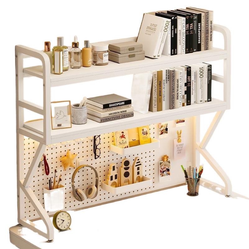 1多HGG5ysKn收纳架放公桌学生书桌电脑层可桌面书架桌上洞洞办板