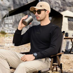 P743MKJ828A 春哥甄选 Jeep加厚圆领打底衫 卫衣保暖