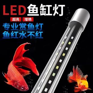 全光谱LED灯龙鱼专用鱼缸灯超高亮三色可调防水增艳造景长条灯管
