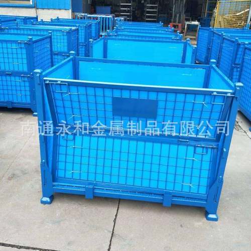 南通仓储笼铁笼子铁框 南通仓储笼厂家自销折叠式可移动仓库笼