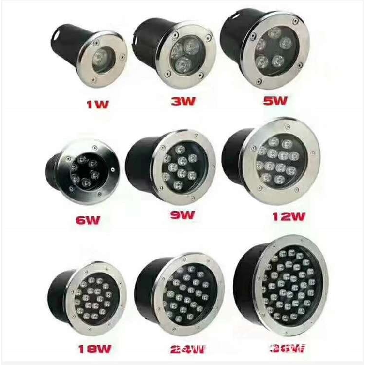 地埋灯1w3w5w6w7w9w12w15w18w24w36w瓦埋地灯可高压低压灌胶IP67