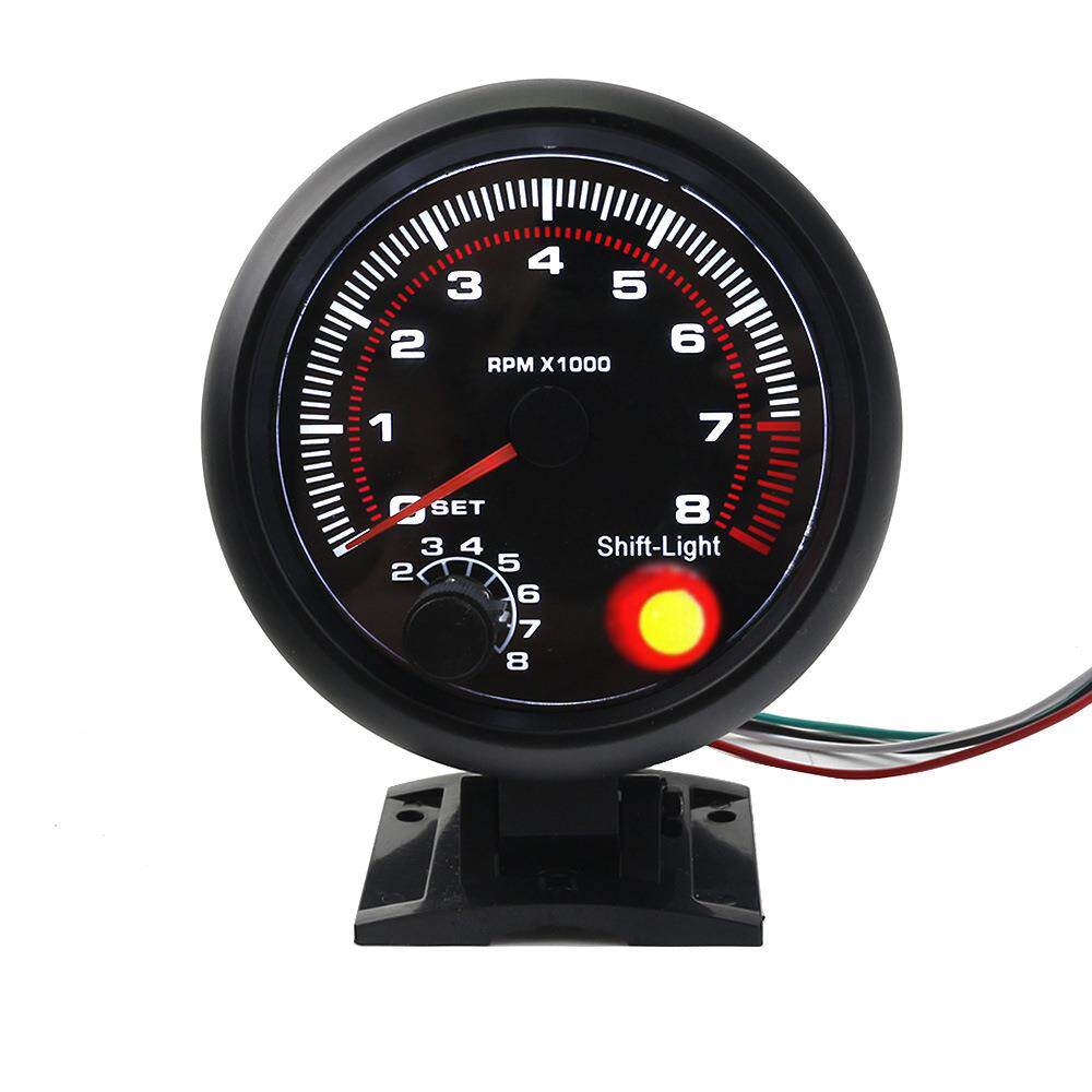 汽车改装配件汽车转速表3.75英寸通用LED显示0-8RPM机械式转速表