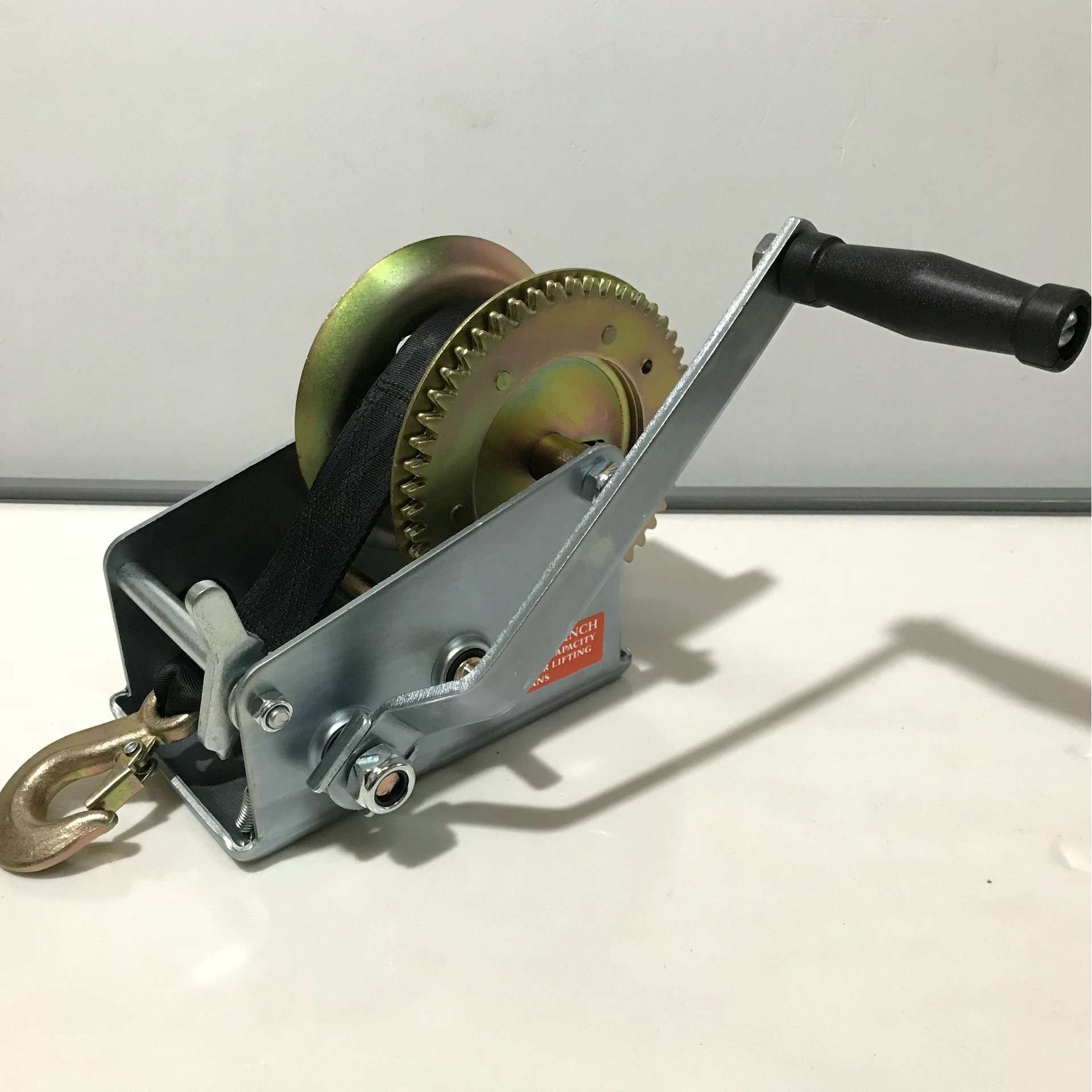 2000lb手动卷扬机重型卷扬机 起吊手动绞盘手摇手动绞盘汽车绞盘