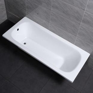 1.4-1.7米品质亚克力长方形嵌入式工程普通浴缸 built in bathtub