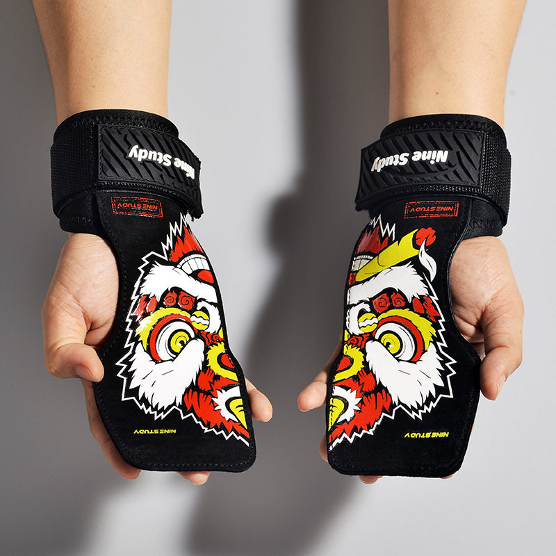 运动助力带握力带健身拉力借力带引体向上哑铃硅胶防滑耐磨硬拉带