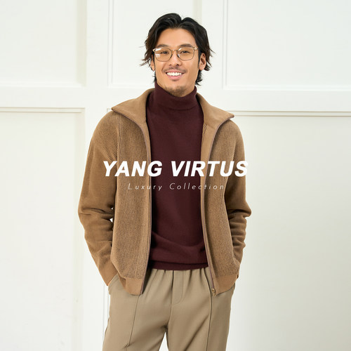 YANGVIRTUS雪尼尔针织衫开衫