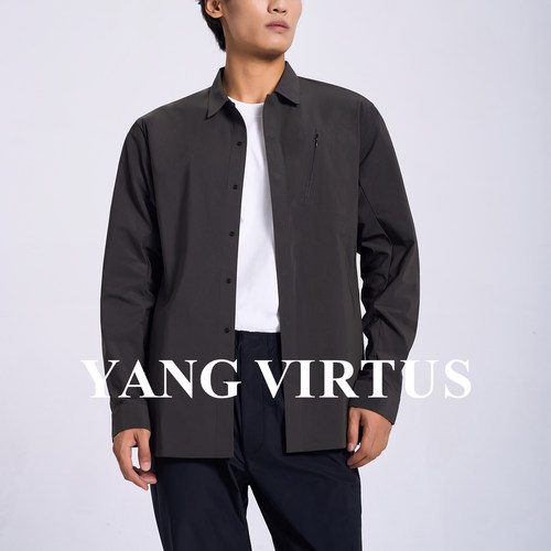 日本东丽薄棉感男士百搭风衣外套