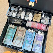 龙年存钱罐2024大人儿童男女孩压岁钱可存取不锈钢存钱箱储蓄罐