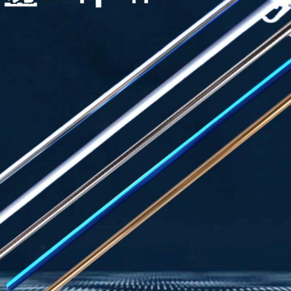 铝合金伞杆地插2.2米钓鱼撑杆下杆 通用加厚不锈钢伞钓伞下节配件