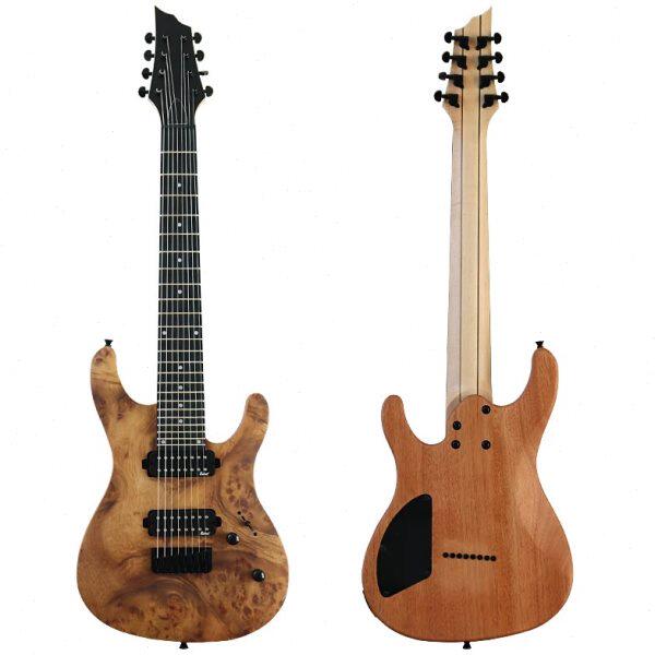 8弦7弦39寸电吉他树瘤哑光 单摇尖角吉他 学生乐器专业表演演奏