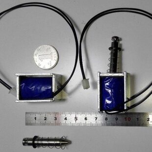 电磁铁 拉式 12V24W 通电吸入铁芯 行程12MM 电磁锁用 无安装孔
