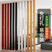 铝方通屏风隔断铝合金方管木纹铝方管型材方通隔断墙立柱屏风格 栅