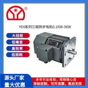 YE4系列三相异步电动机0.1KW 3KW水泵机械设备减速电机厂家减速器