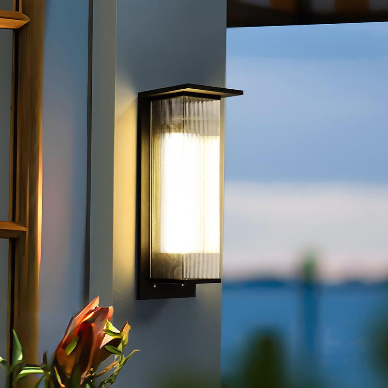 太阳能壁灯户外庭院灯防水大门别墅花园灯露台院子阳台外墙壁灯