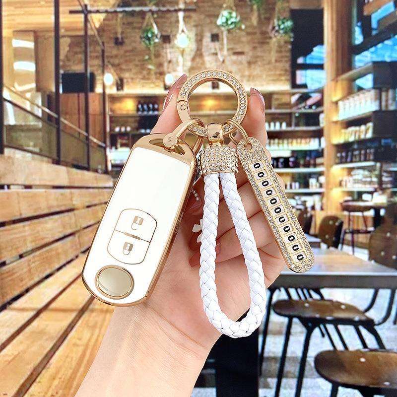 适用马自达3昂克赛拉钥匙套CX4阿特兹CX5睿翼cx30汽车扣CX7/8/9壳