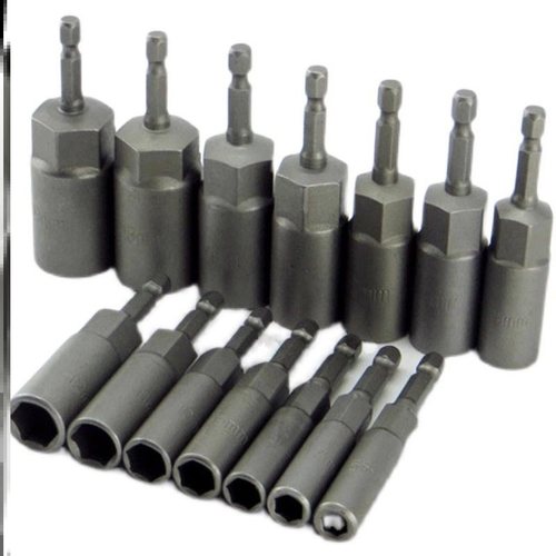 电动批头电钻六角气动起子18号套筒头加深螺K丝7号套筒头六角螺母