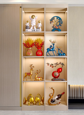 轻奢高档酒柜装饰品客厅新中式家居摆C饰办公室工艺礼品摆饰乔迁