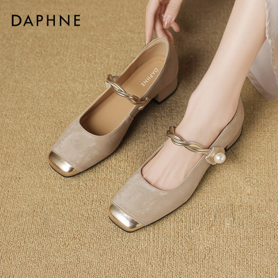 达芙妮单鞋女2026新款新中式