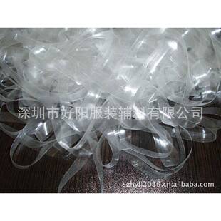 工厂直销透明肩带TPU透明带透明松紧带直爽型不打结高弹力