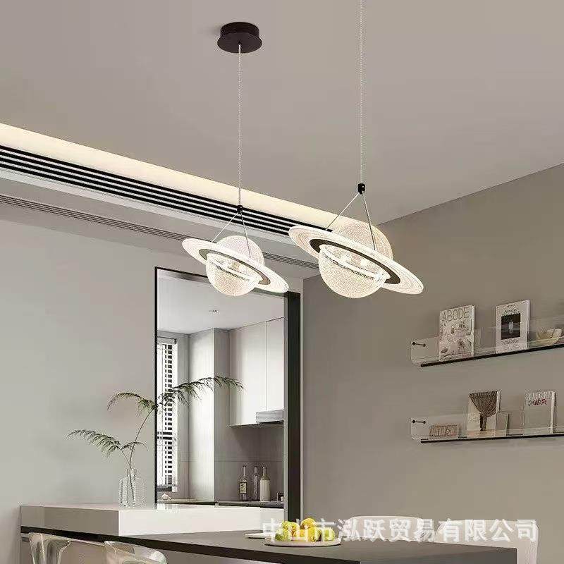 飞碟餐吊灯创意星球小吊灯主卧室床头吊灯全光谱护眼吊灯吧台吊灯,家装灯饰光源,智能吊灯,淘宝优惠券,粉丝福利购,淘宝优惠卷