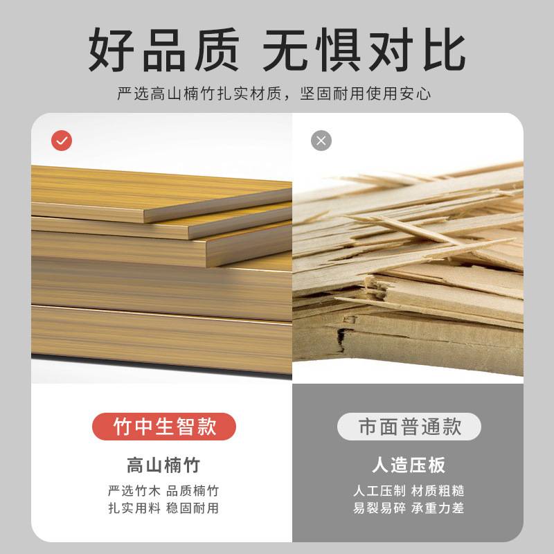 现代简约床头柜小型奶油儿童卧室家用楠竹收纳柜置物茶几多功能子