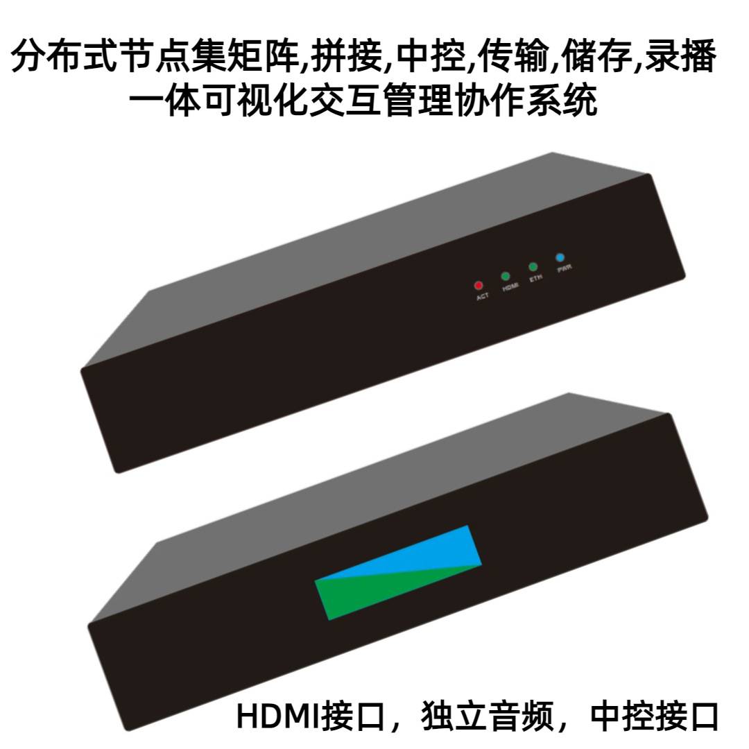 NH-TECH显示屏分布式节点HDMI4K数字矩阵KVM综合管理平台拼接屏