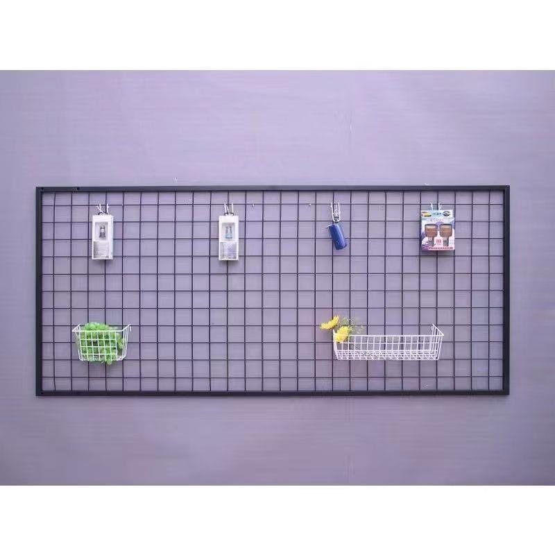 边框隔断带铁艺网格吊顶多功能幼儿园作品展示墙架架架上架子挂件