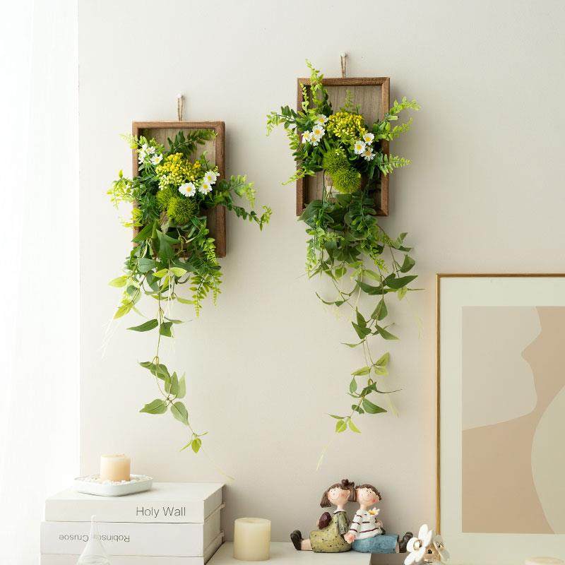 网红仿真绿植墙面假花餐厅酒店客厅墙壁电视背景相框挂饰改造布置,家居饰品,壁饰,淘宝优惠券,粉丝福利购,淘宝优惠卷