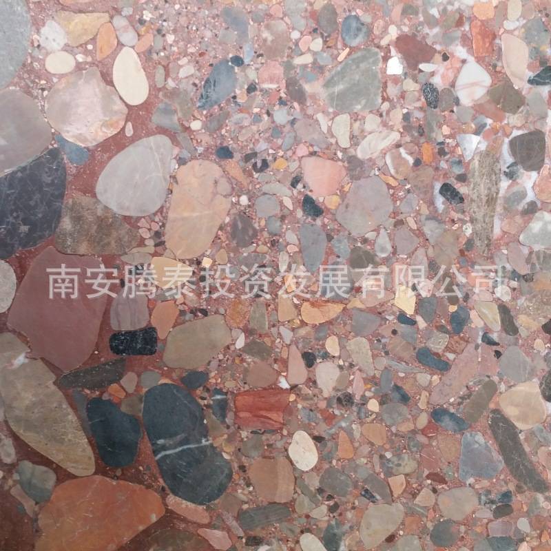 七彩珍珠大理石天然雨花石不规则碎石玛瑙石石材大板