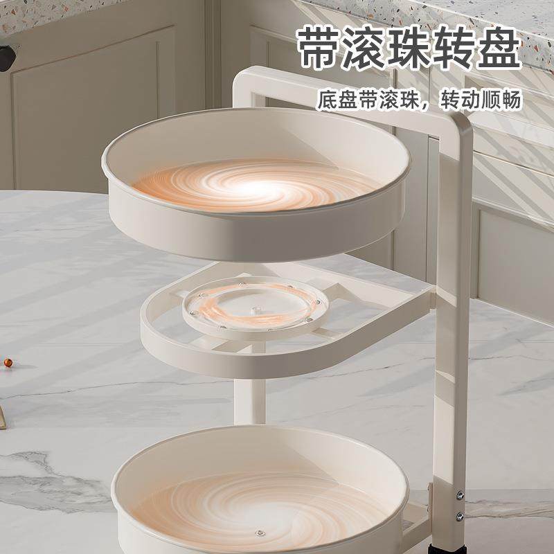 旋转调料置物架厨房调料品调味料架子台面转盘托盘盐调味罐收纳架,厨房/烹饪用具,抹布架/厨房清洁收纳架,淘宝优惠券,粉丝福利购,淘宝优惠卷