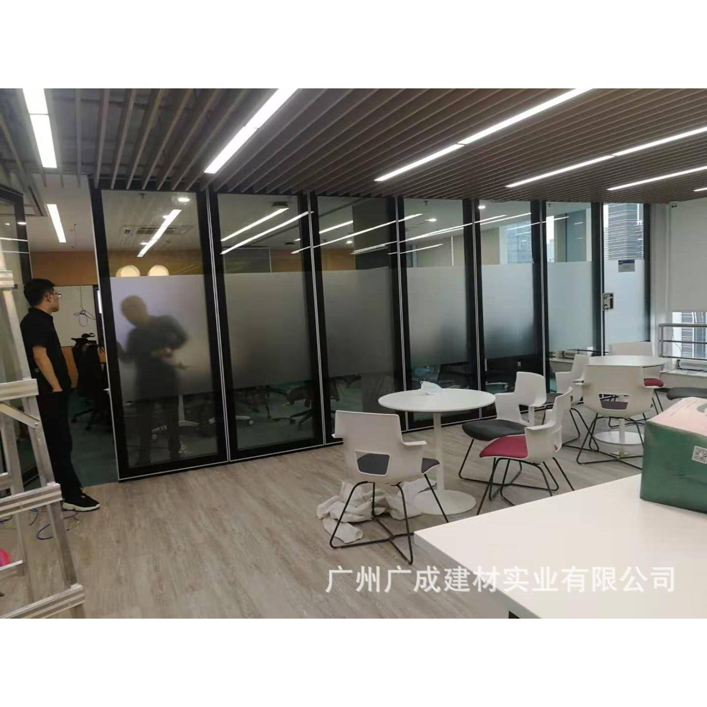 活动玻璃隔断折叠移门屏风钢化玻璃隔墙可折叠伸缩密封隔断门