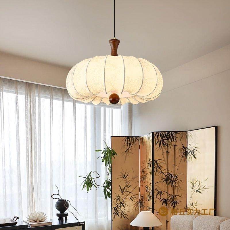 法式复古餐厅吊灯美式诧寂风布艺卧室中古实木衣帽间书房茶室吊灯,家装灯饰光源,智能吊灯,淘宝优惠券,粉丝福利购,淘宝优惠卷