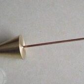 145型 数显砂浆稠度仪配件 砂浆稠度仪试锥与滑杆 300g 截锥体