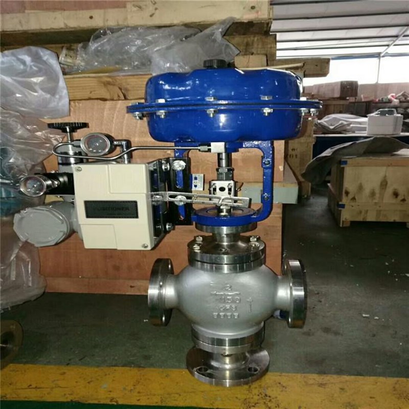 ZMAQ-16R 气动三通合通调节阀D气动薄膜三通法兰调节阀合流调节阀